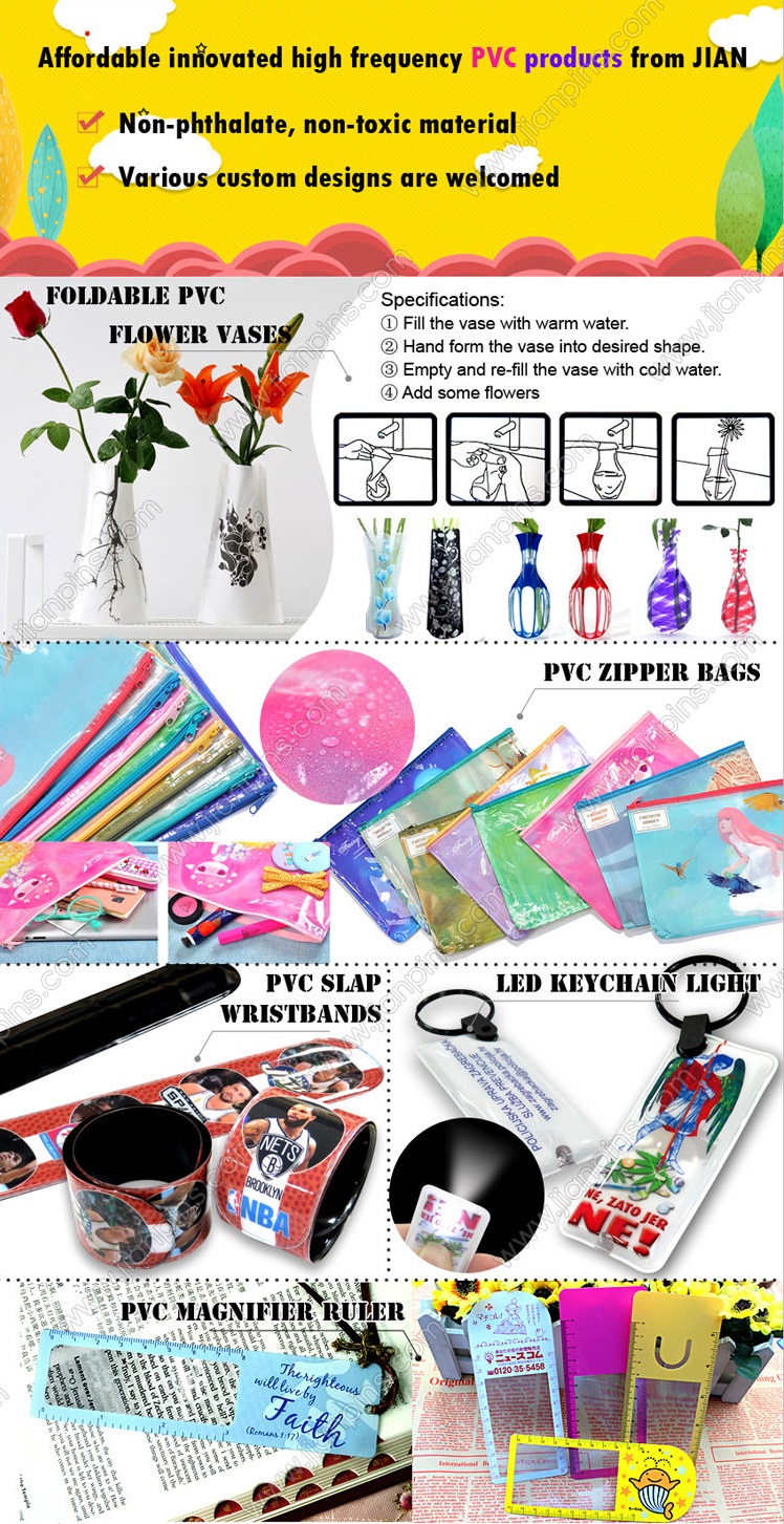 Affordable Innovated PVC Products, PVC Flower Vase, PVC Bag From JIAN