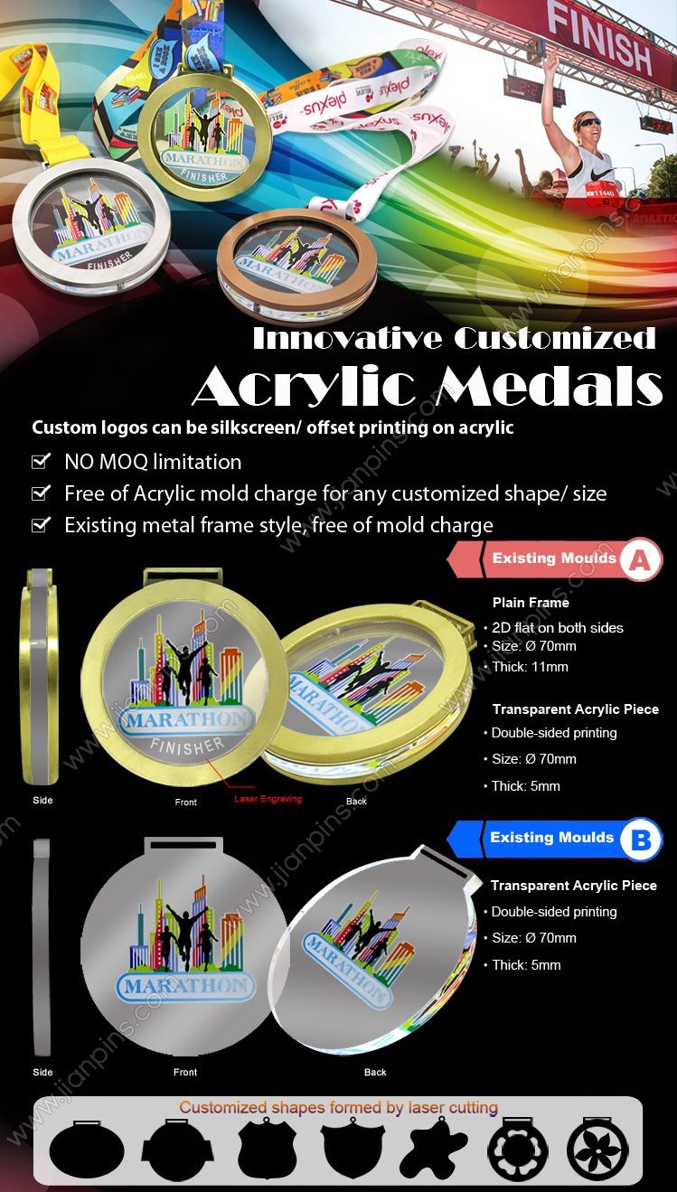 Innovative Customized Acrylic Medals From JIAN