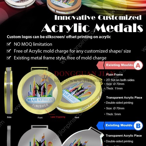 Innovative Customized Acrylic Medals from JIAN