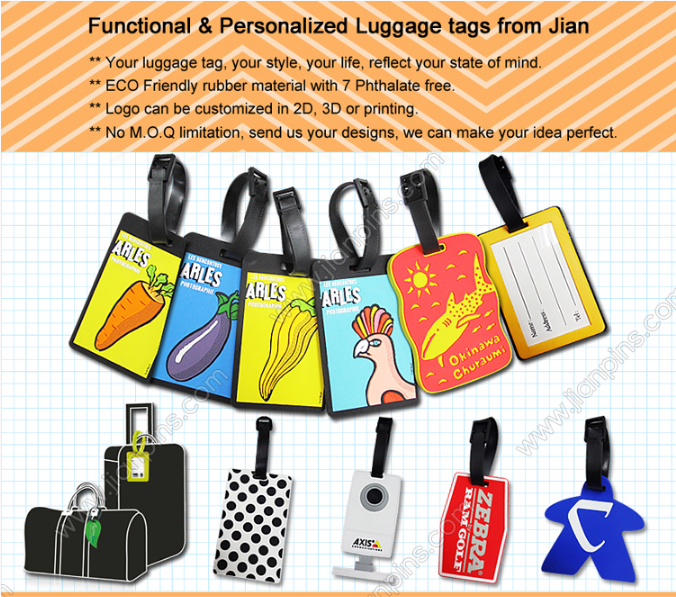 Non-Toxic Functional PVC Luggage Tags With Best Price