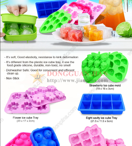 Bandejas Eco-amigáveis do cubo de gelo do silicone