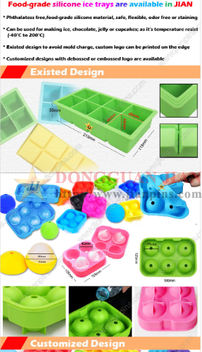 Food-grade Silicone Ice Cube Trays Available in JIAN