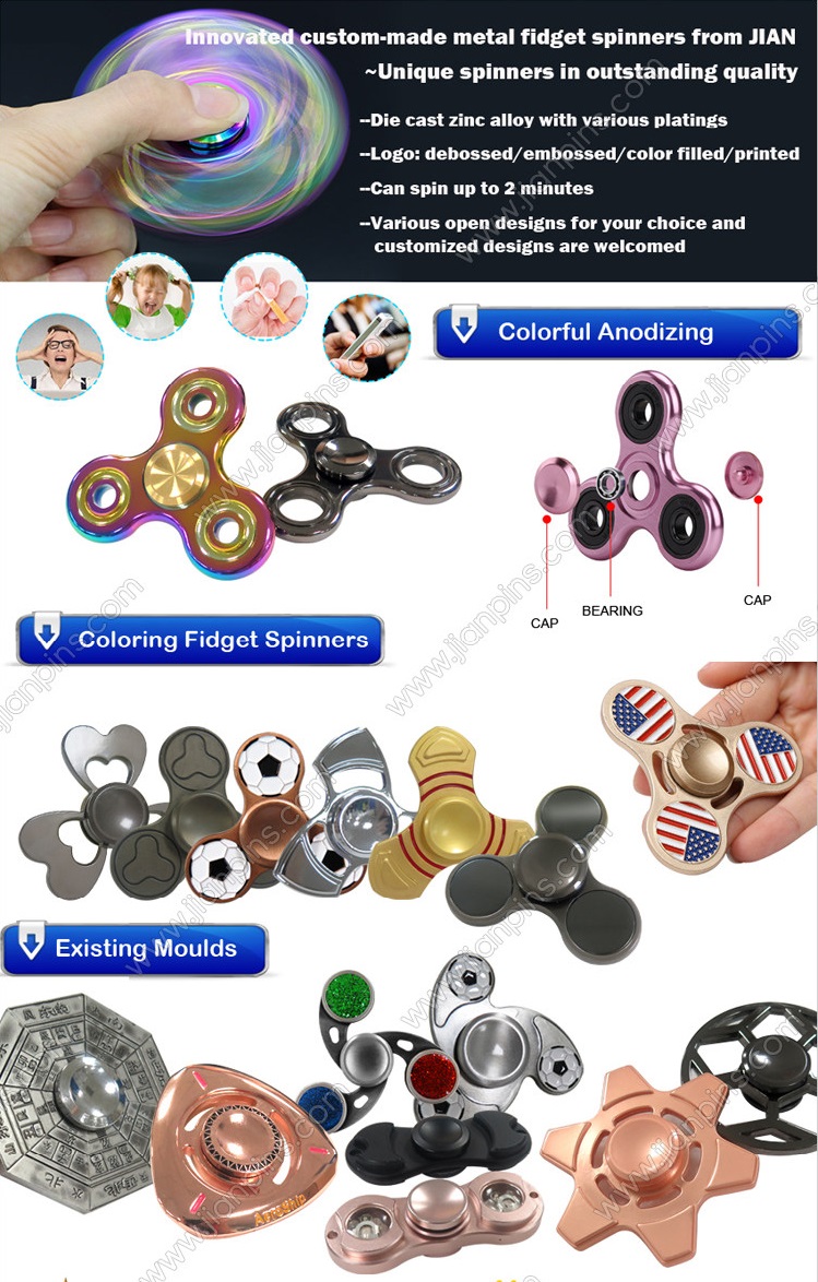 Innovated Custom-made Metal Fidget Spinner From JIAN