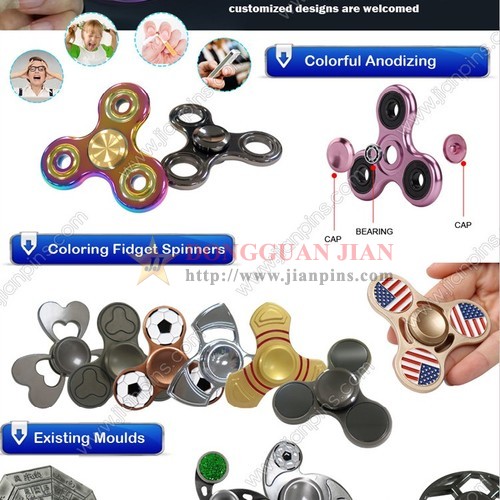 Innovativ specialtillverkad fidget spinner i metall från JIAN