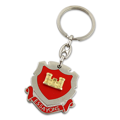 Custom metal keychain and key ring with message you want to spread for years