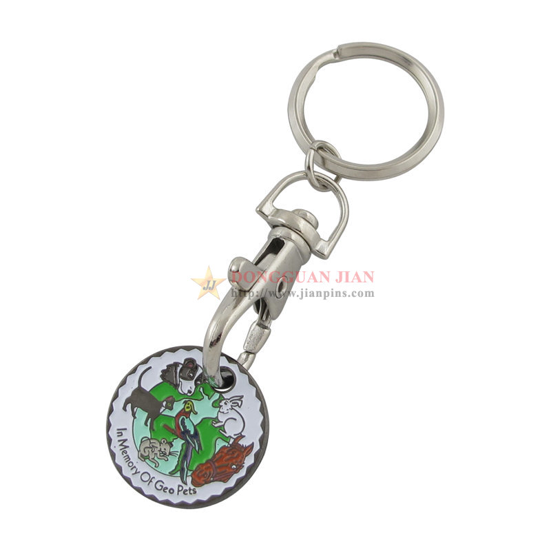 Company Trolley Coin Keyring 