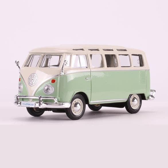 Simulation alloy car model 1972 Volkswagen bus Volkswagen van model 