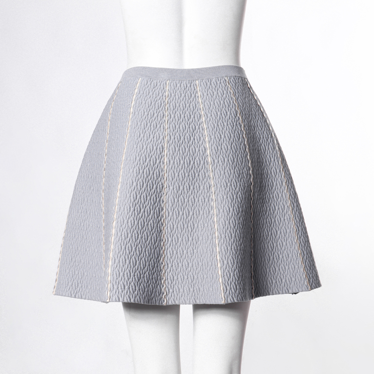 Summer Knit Mature Women Sexy Mini Skirt