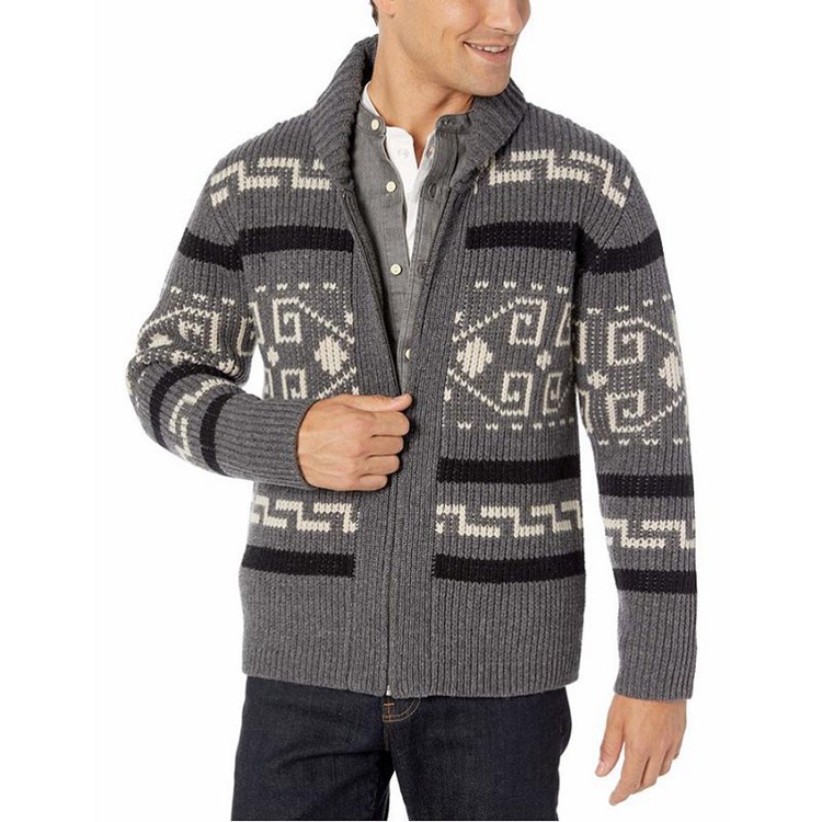 Men's Cardigan Knit Long Sleeve V Neck Sweater, Knitted Cardigan Men's Sweaters Clothing 