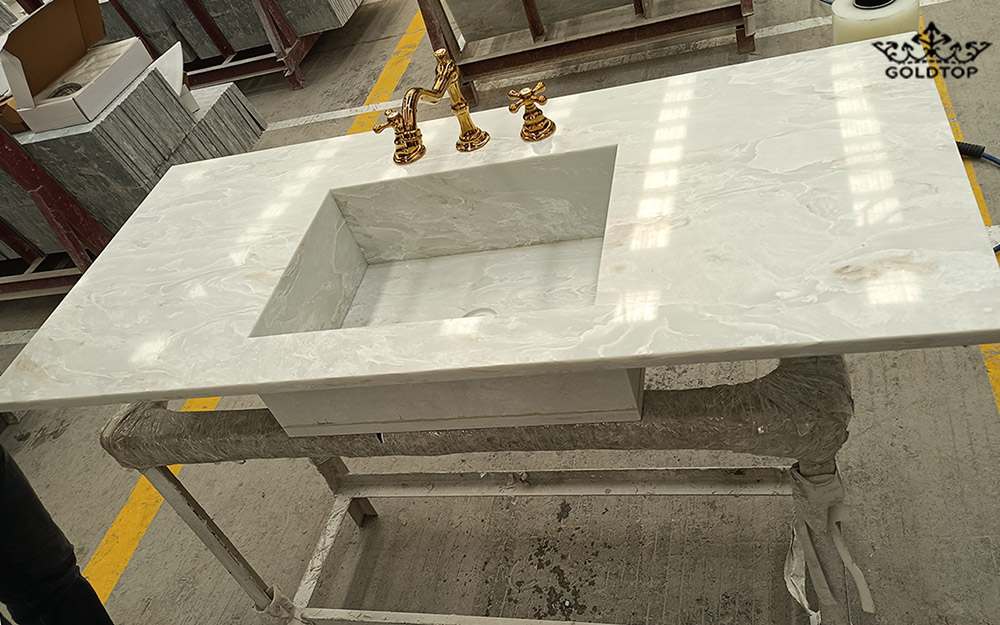 6035 Concrete Blanc Quartz Countertops