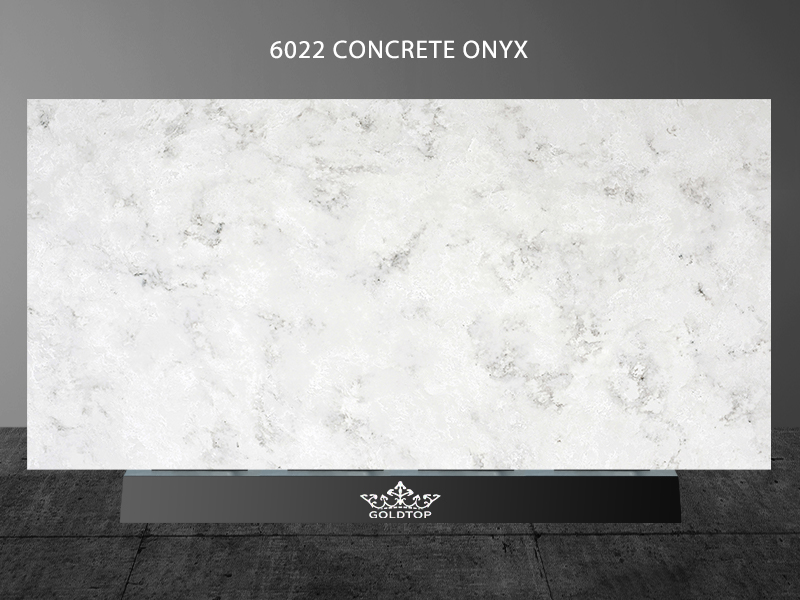 6022 Concrete Onyx White Quartz Countertops Wholesale