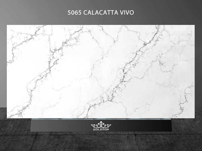 Classic Calacatta Vivo 石英瓷砖台面