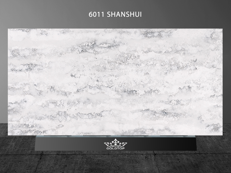 Concrete Quartz Shanshui Grey Cherry Cabinets Wholesale