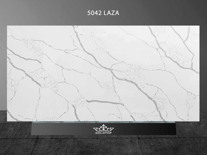 Calacatta White Quartz Laza Sphere Industrial looking Suppliers