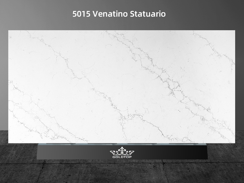 Calacatta Quartz Venatino Statuario White Dark