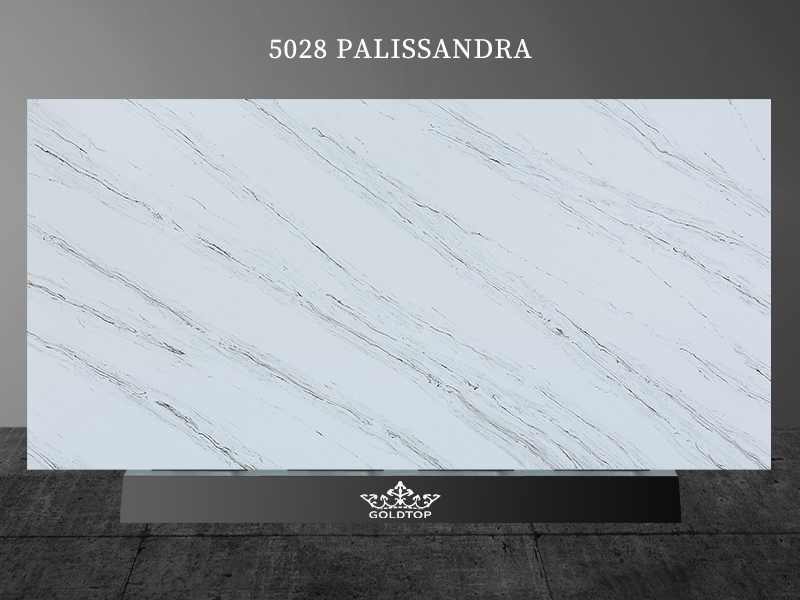 Phantom Calacatta Quartz Palissandra Backsplash Bathroom