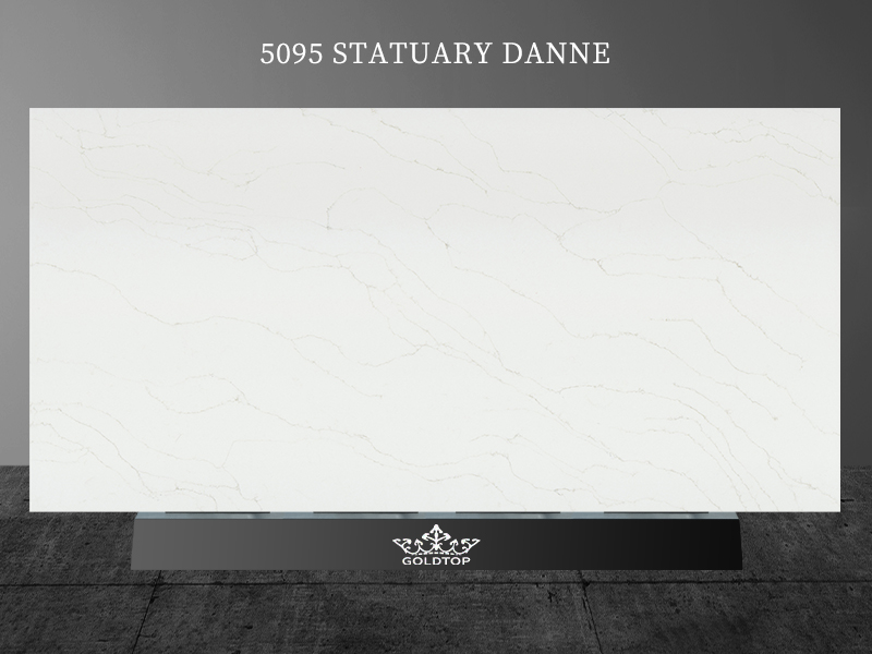 5095 Statuary Danne white quartz with gold veins Suppliers