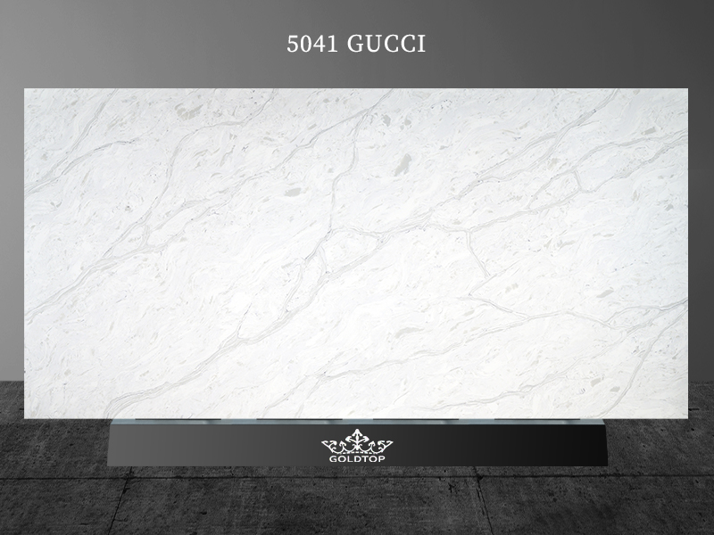 Gucci Calacatta Quartz Thick Black Stripes