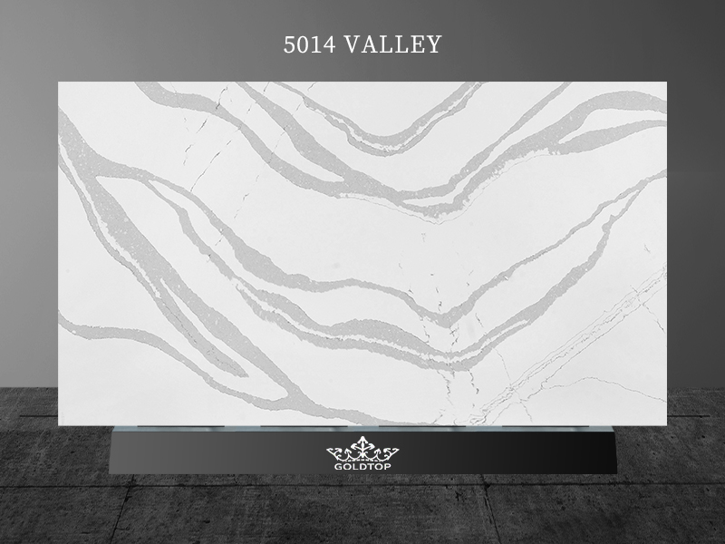 5014 Valley white calacatta quartz countertops manufacturer