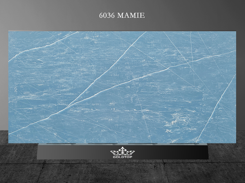 6036 Mamie grey Quartz Slabs Factory