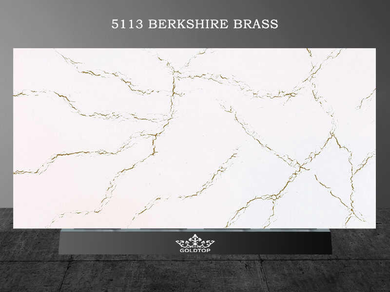 5113 Berkshire Brass white Quartz Countertops