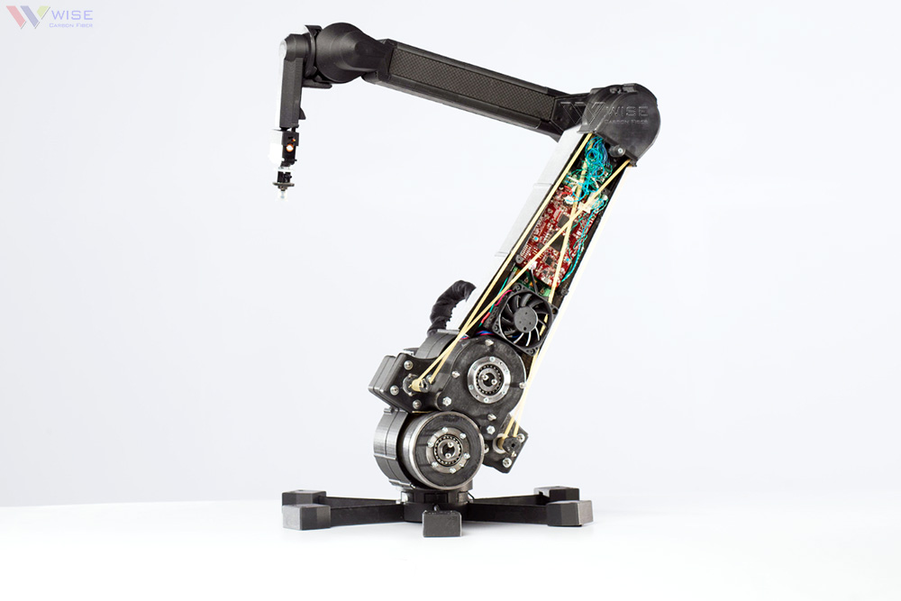 carbon fiber reinforced robotic arm