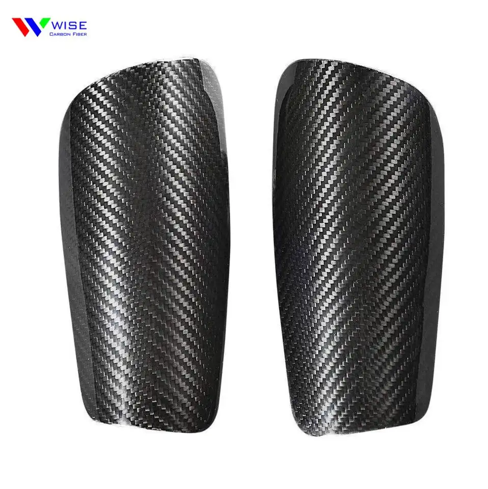 Light Weight Carbon Fiber Athletic Leg Shin Guard Carbon Fibre Football Shin Guards