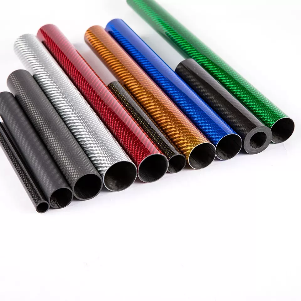 High Quality 3k Carbon Fiber Tube Customized Size Carbon Fiber Tubing