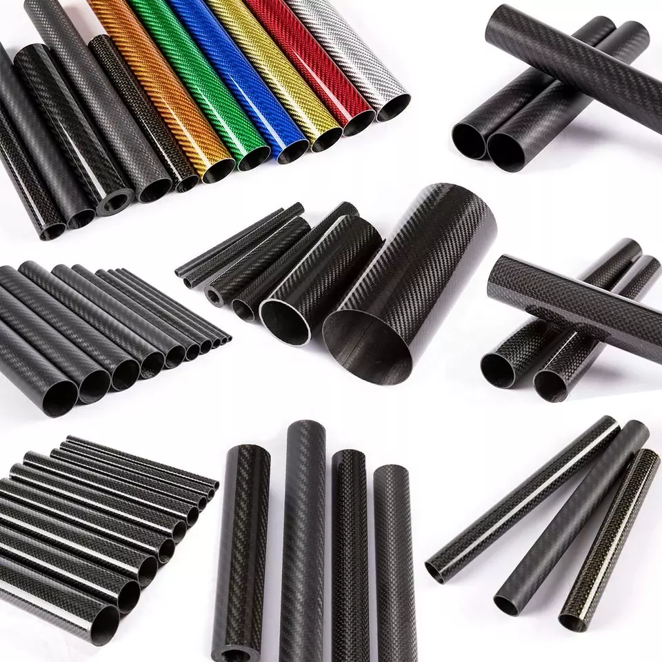 High Quality 3k Carbon Fiber Tube Customized Size Carbon Fiber Tubing