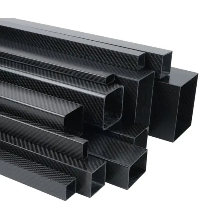 High strength carbon fiber tubing OEM custom 3k twill matte/glossy carbon fiber square tube