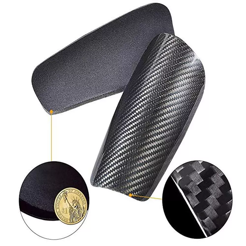 Light Weight Carbon Fiber Athletic Leg Shin Guard Carbon Fibre Football Shin Guards