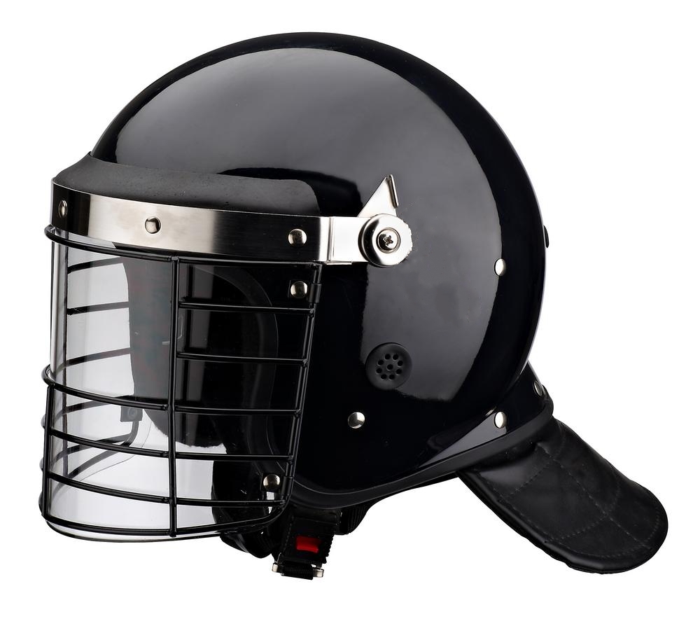 Anti Riot Helmet with Clear Face Shield Metal Net