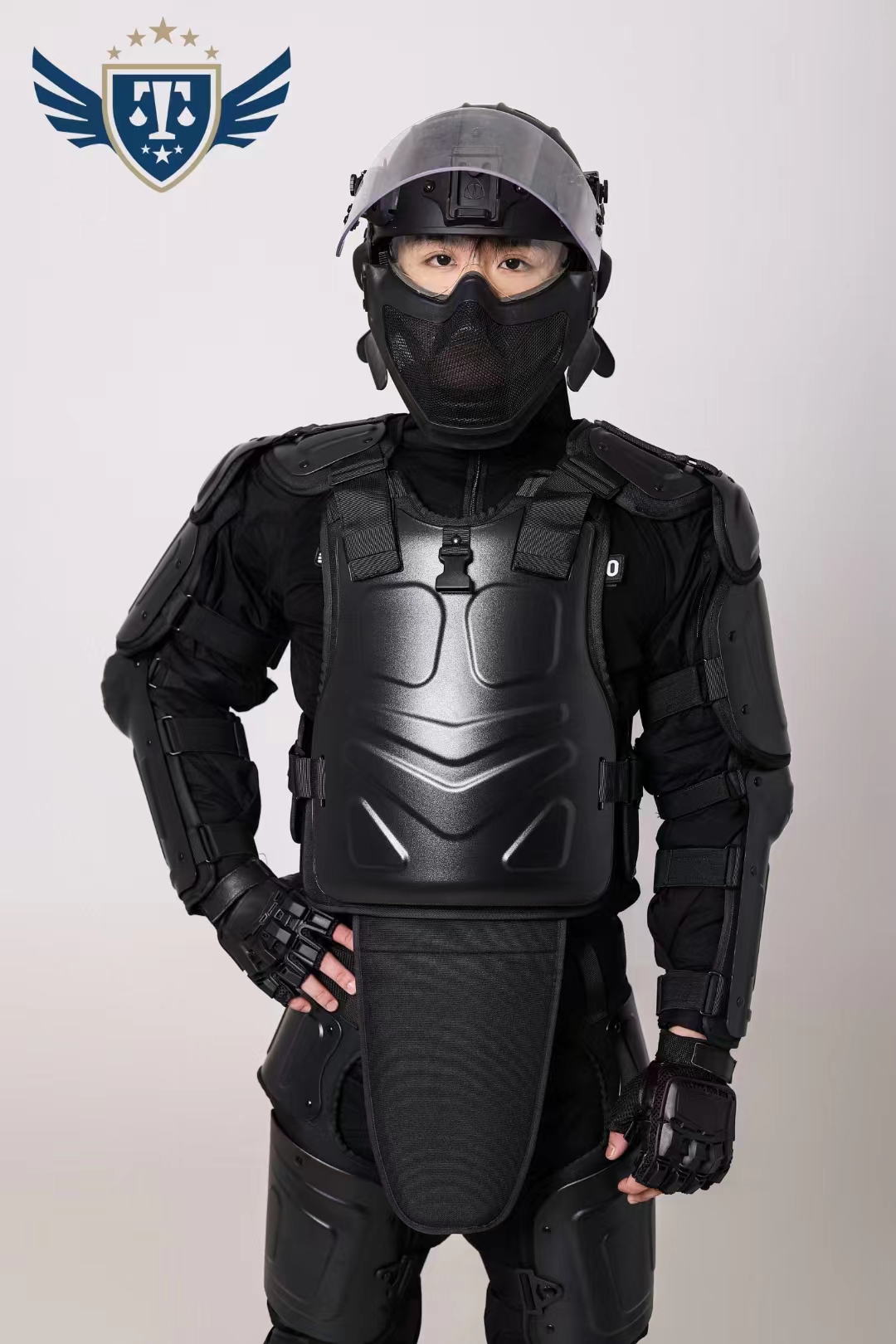 Stab resistant flame retardant riot protective suit