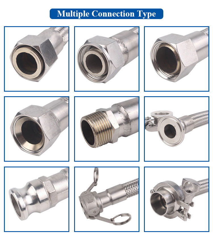 flexible metal hose connection type