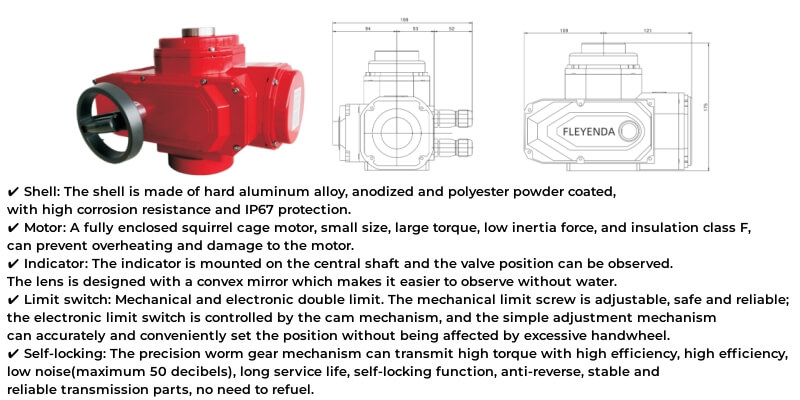 Fleyenda CT6 Mini Electric Explosion-proof Actuator Details