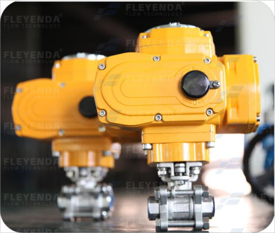 ONOFF Female Thread 2-way 3pcs SS304 Mini Multi-turn Electric Ball Valve