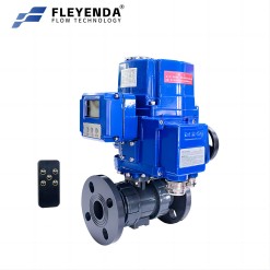 Intelligent explosion-proof PVC double-union flange ball valve