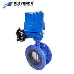 ANSI electric wafer stainless steel butterfly valve