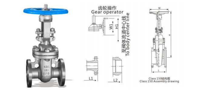 Technical Parameters Of Flanged JIS Gate Valve 