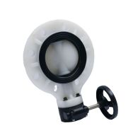 PVDF Worm Gear Wafer Butterfly Valve