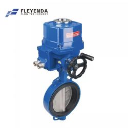 Flanged explosion proof electric butterfly valve