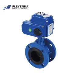 Fleyenda EPDM  flange electric butterfly valve