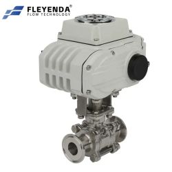 Fleyenda Tri-Clamp Sanitary Food Grade Electric Ball Valve