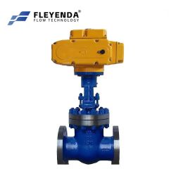 FLE-QH-GAV Cast Iron Flanged Multi-turn Gate Valve with Electric Actuator