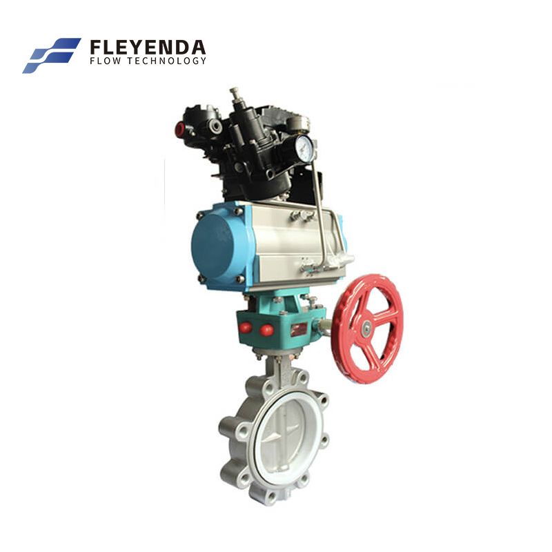 Fleyenda Stainless Steel Pneumatic Lug Butterfly Valve