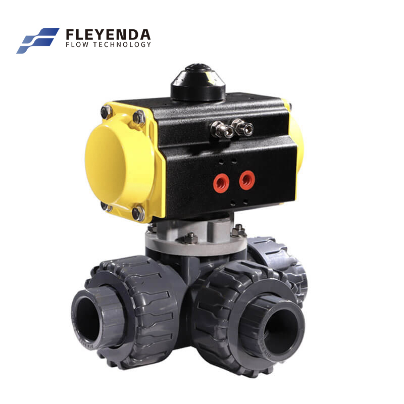 Fleyenda Pvc Ball Valves with Pneumatic Actuator 