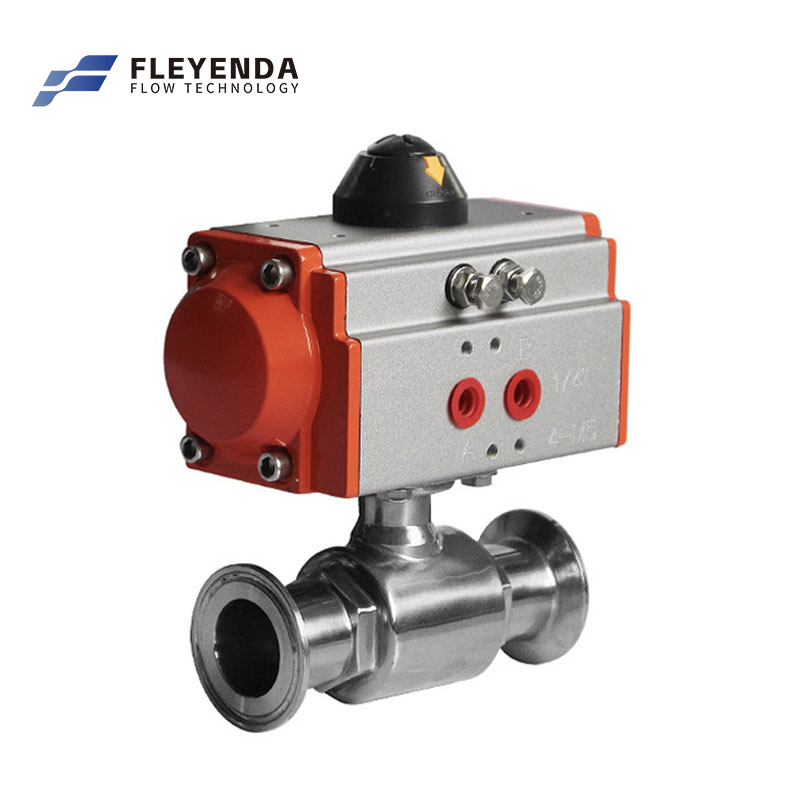 316 316L Tri-Clamp Sanitary Ball Valve with Actuator