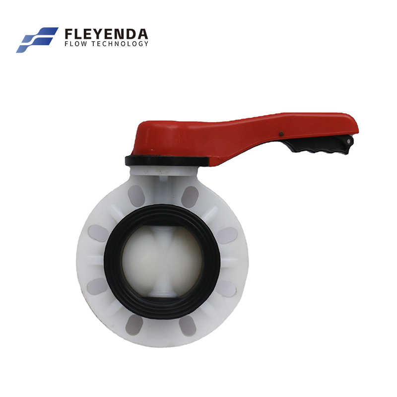 China PVDF Wafer Butterfly Valve For Sale