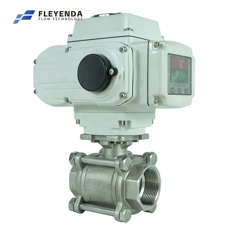 3PC 2 Way Electric Actuated Ball Valve