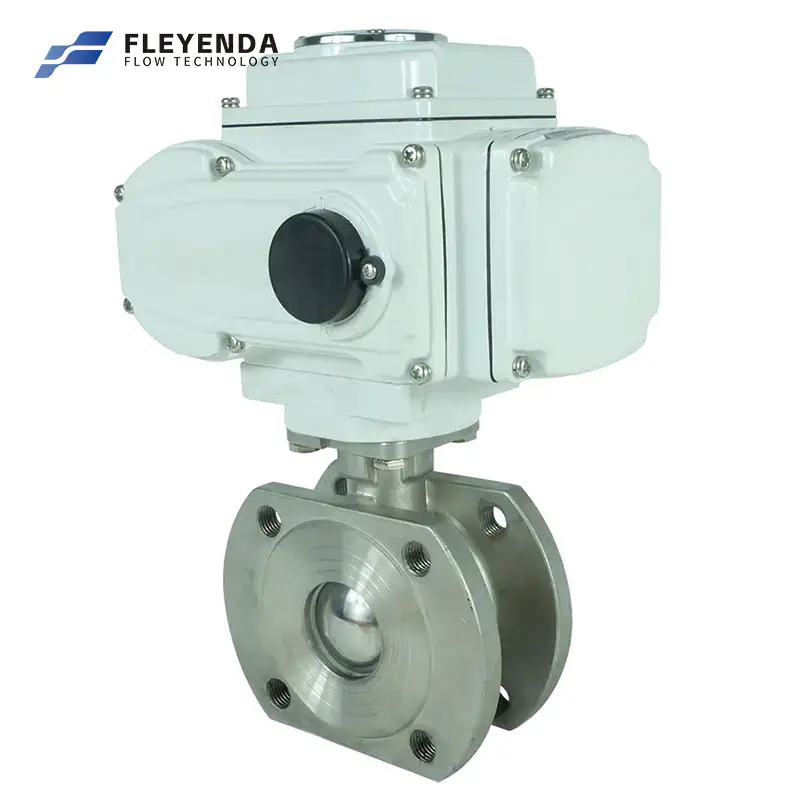 Motorized Actuated Thin Type Electric Actuator Ball Valve